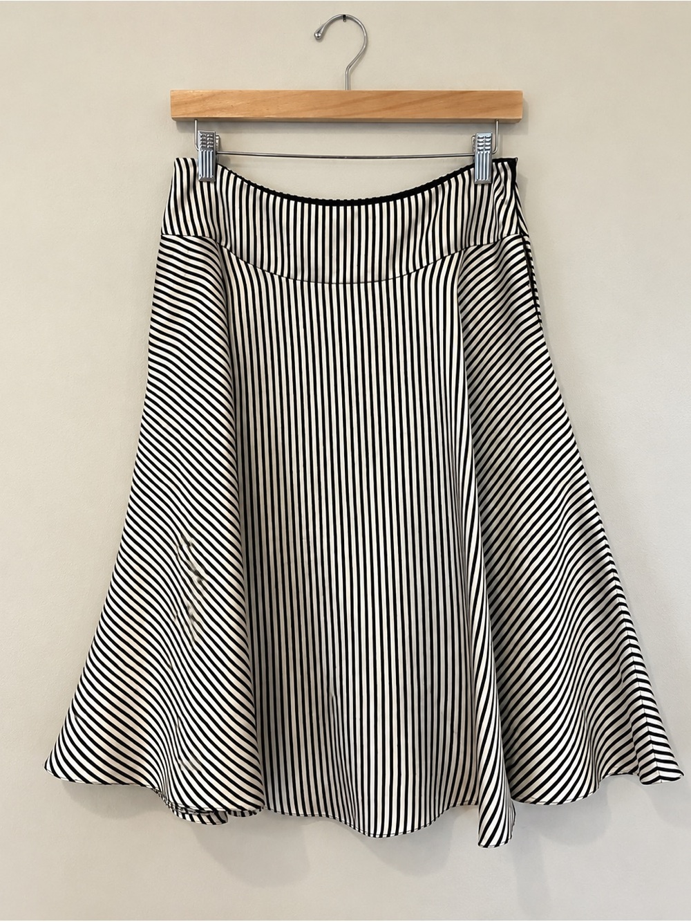 Ralph Lauren Black Label silk striped skirt